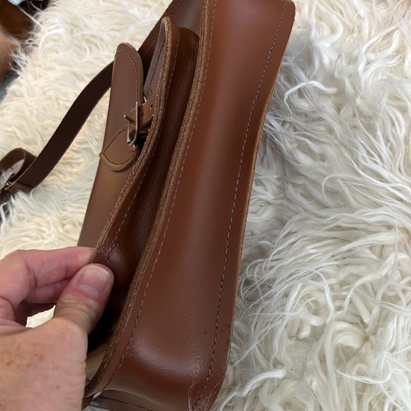 Zatchels British Made Leather Satchel - Picture 3 of 7